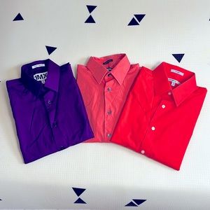 3 Men’s Express 1MX Dress Shirts